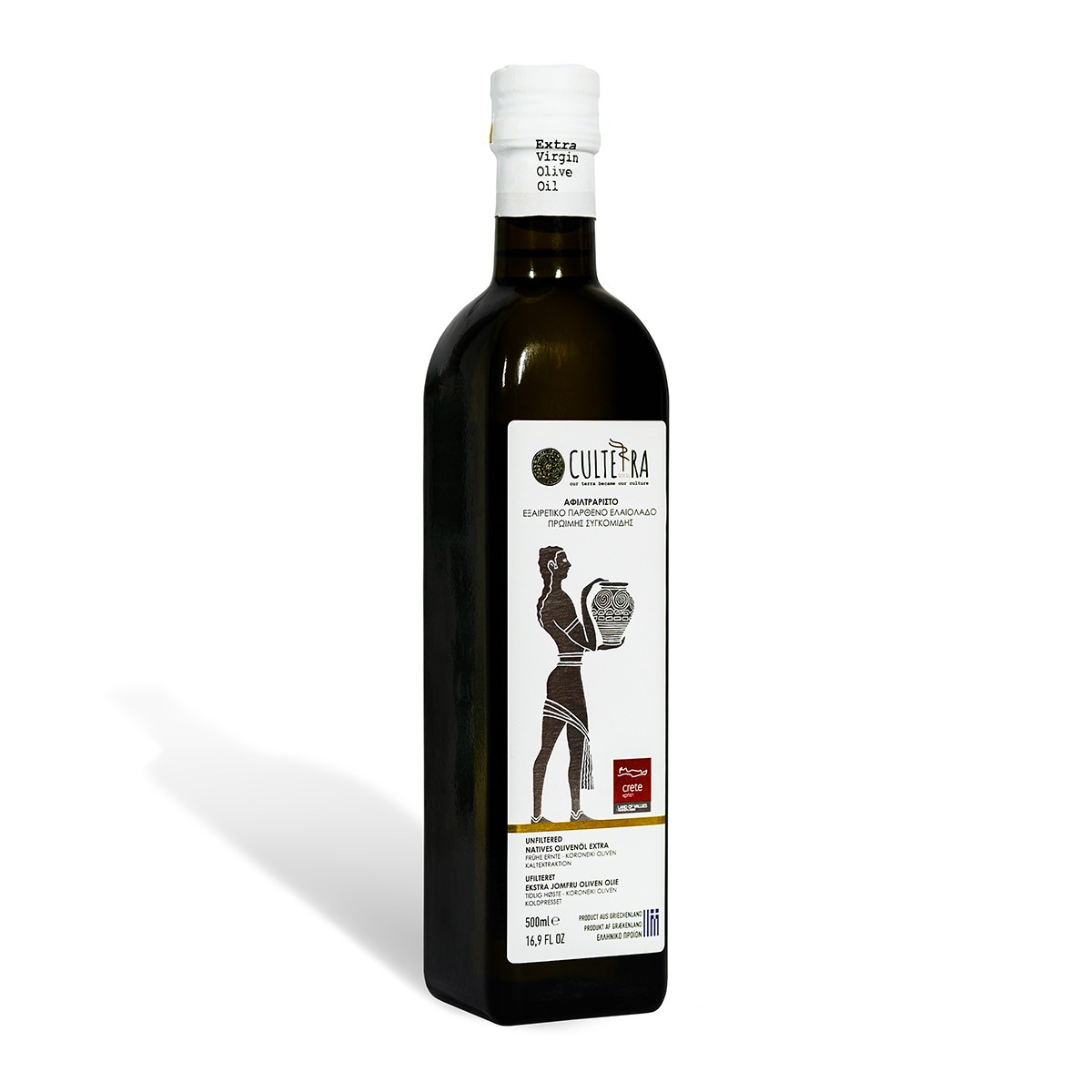 Ungefiltertes Frühe Ernte Natives Olivenöl ExtraGlasflasche 