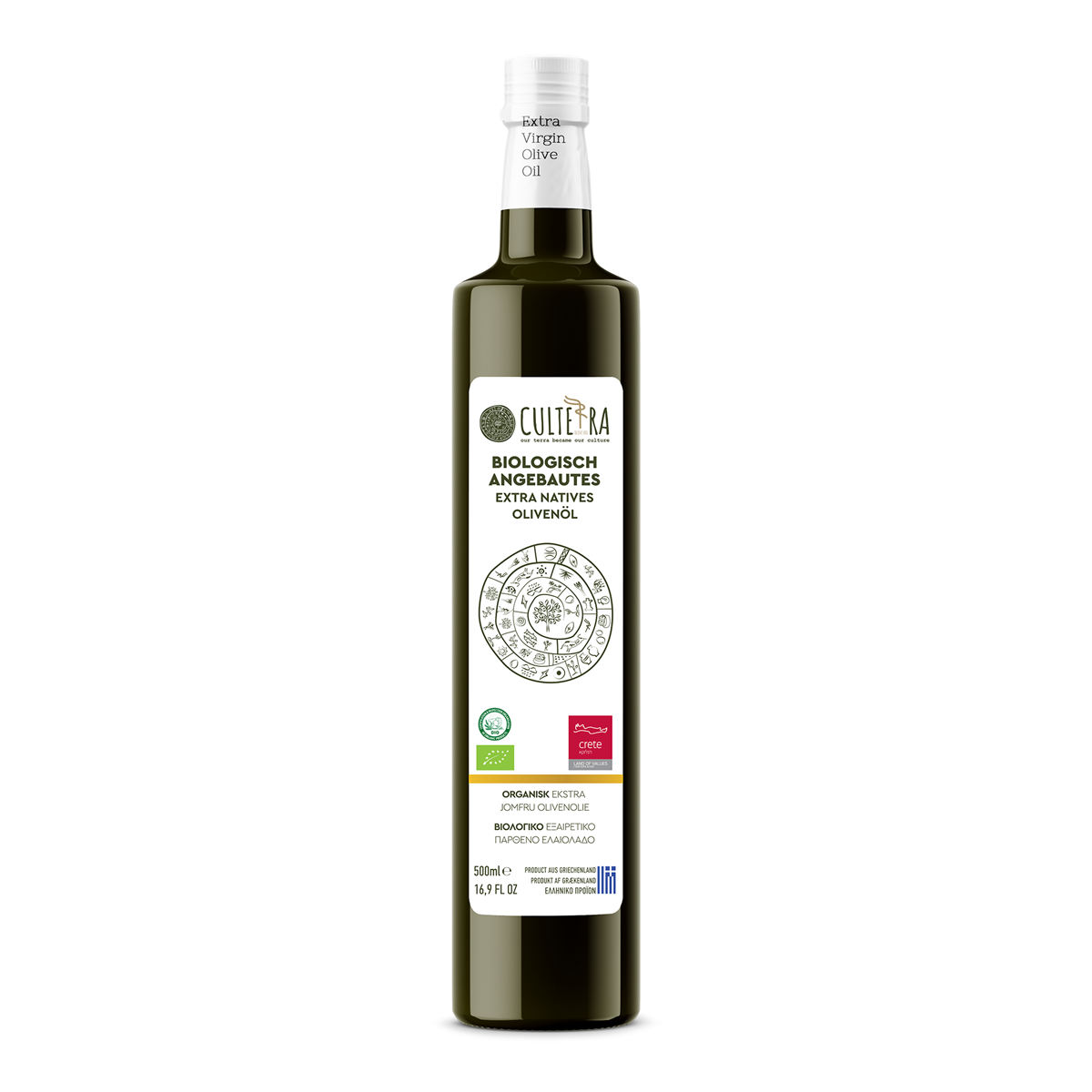 Biologisches Natives Olivenöl ExtraGlasflasche 